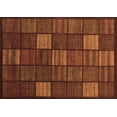 thumbnail image 1 of Ahgly Company Indoor Rectangle Checkered Brown Modern Area Rugs, 7' x 10', 1 of 4