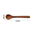 thumbnail image 4 of WEIWEIGG Japanese Style 1-Piece Wooden Spoon Set, Long Handle Mixing Stirring Utensils, Lightweight Natural Soup Serving Spoons, Kitchen Utensils Set(H), 4 of 4