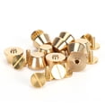 thumbnail image 3 of Ymiko Brass Purse Feet Nailhead for Bags, Belts, Clothes, Jeans, Jackets (10 Pieces), 3 of 8
