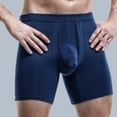 thumbnail image 2 of 4 Pack Men's Underwear Boxer Briefs Ice Silk Breathable Thin Comfortable Panties, 2 of 5