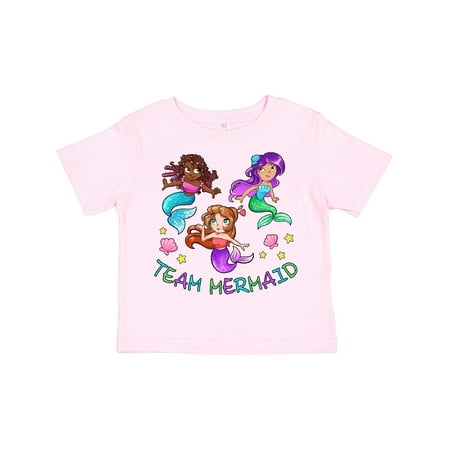 

Inktastic Team Mermaid Boys or Girls Toddler T-Shirt