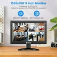 thumbnail image 5 of Eyoyo 12" TFT LCD Monitor with AV BNC HDMI VGA Input 1366x768 for PC CCTV Game, 5 of 18