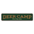 thumbnail image 2 of Deer Camp Novelty Sign, Metal Wall Decor - 4x18 inches, 2 of 4
