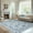 blue, variant on SARAG 5'x7' Washable Area Rug, Modern Floral Home Decor Rugs, Low Pile Non-Slip and Stain Resistant Carpets for Living Room Bedroom Kitchen Dining Room Farmhouse Office