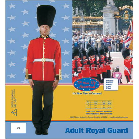 Dress Up America 346-S Adult Royal Guard Costume - Size Small