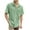 Green, variant on Rloper-Lop Knit Summer Blouse Shirts for Men Lapel Button Down Tee Tops Solid Color Casual Tees Short Sleeve Breathable Tops