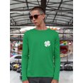 thumbnail image 4 of Tstars Mens Irish Shamrock Pocket Size Clover Gifts for Irish St Patricks Day Cool Shirts Gift for Him Irish Shirt Pride Proud Irish Long Sleeve T Shirt, 4 of 6