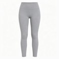 thumbnail image 5 of Miqool High Waisted Leggings for Women Plus Size Stretchy Casual Elastic Knit Pants Comfortable Slim Fit Workout Yoga Pants for Running, 5 of 9