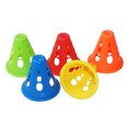 thumbnail image 2 of LOLIPPYY 20Pcs Agility Cones for Training Assorted Color Hollow Style Plastic Sports Equipment, 2 of 6