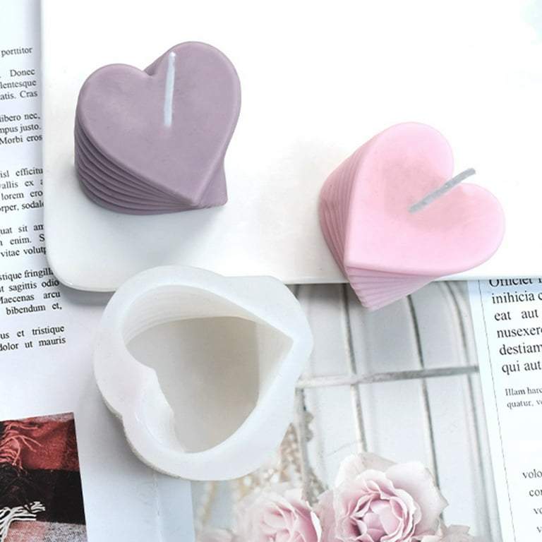 Greenred Candle Mold DIY Non-stick Silicone Kiss Me Be Mine Soap Mold  Valentines Day Gift 