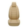 thumbnail image 4 of Maidao 2pcs Car Front Seat Cover for Lexus for NX 2015-Present 2 Seats Leather Airbag Compatible Waterproof Soft Front Set Cushion Protector Beige, 4 of 6