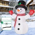 thumbnail image 4 of 8 FT Christmas Inflatables Outdoor Decorations Inflatable Snowman Shaking Hand Blow ups with Built-in LEDs for Yard Party Lawn Decor, 4 of 6