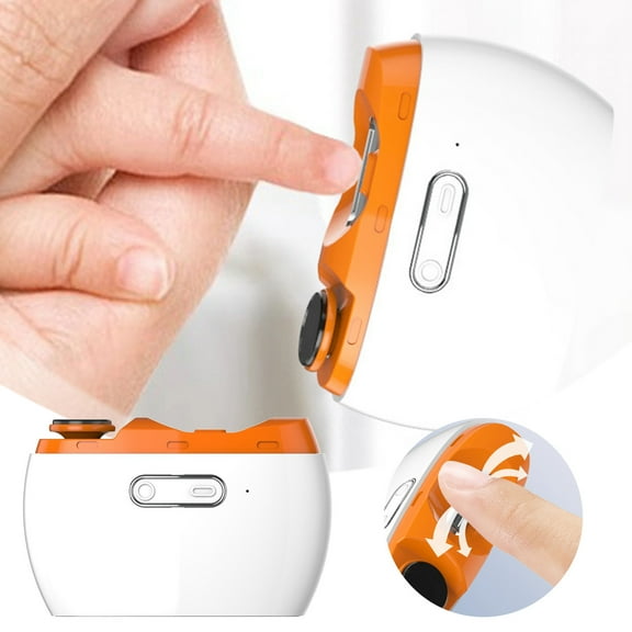 Nail for Precision Toenail Care - 2 in 1 Automatic Cutting and Grinding Nail Clipper with LED Light for All Ages Ideal Nail Trimmer for Kids and Adults