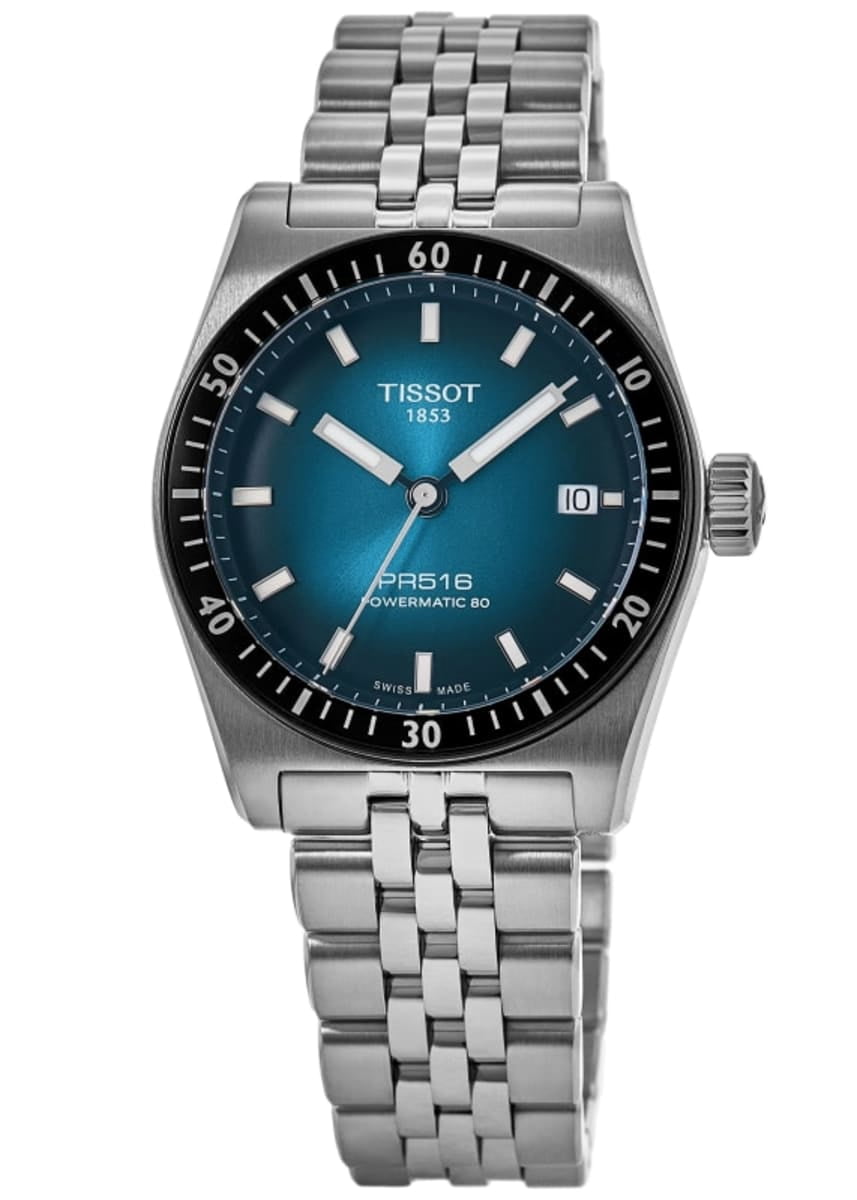 Tissot PR516 Powermatic 80 Automatic Black Dial Men's Watch