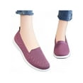 thumbnail image 3 of Daeful Chaussures Décontractées pour Femmes Espadrilles Antidérapantes de Travail Bout Rond Ballerines Confort Violet 9, 3 of 6