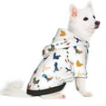 thumbnail image 2 of Honeii Various Rooster Print Small Dog Hoodies Pet Hooded Sweatshirts Fall Winter Puppy Cat Sweaters Warm Clothes for Small Dogs Outfits Costume-Medium, 2 of 7