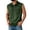 Army Green, variant on Men's Golf Vest Dry Fit Lightweight Moisture Baselayer Sleeveless Muscle Shirts Breathable 1/4 Zip Tank Tops,Dark Gray(XXL)