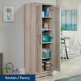 thumbnail image 3 of Sauder HomePlus Storage Cabinet, Pacific Maple Finish, 3 of 11
