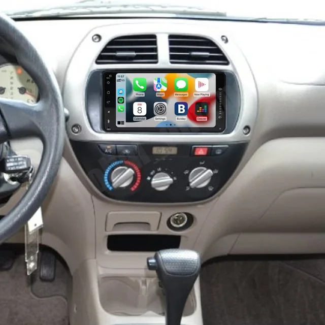 Car Stereo For Toyota Rav4 2001-2012, 7 Inch Android Radio With Carplay & Android Auto, 2+32Gb + Ahd Camera