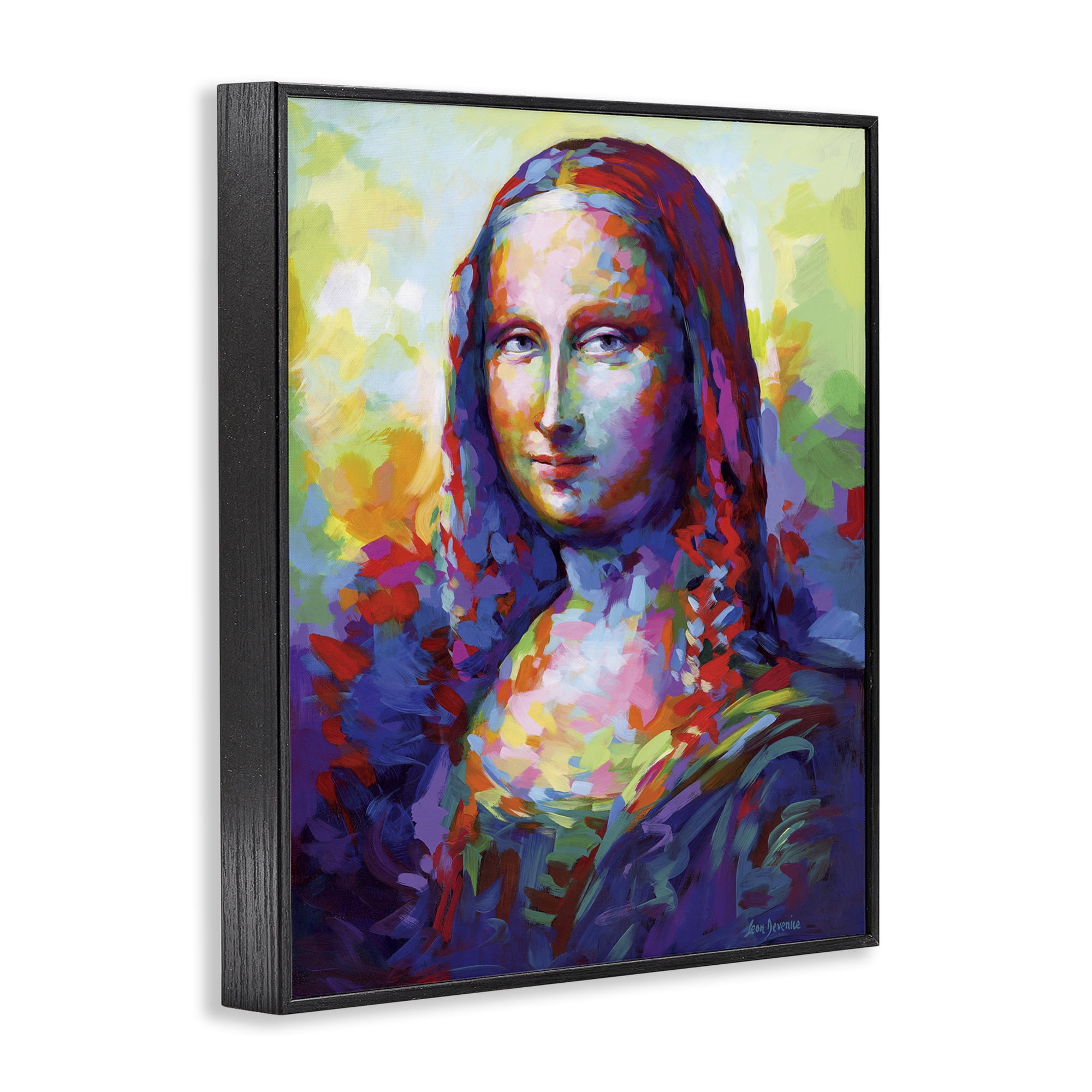 Stupell Industries Abstract Classic Painting Novelty Painting Black Framed Art Print Wall Art, 24 x 30