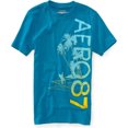 thumbnail image 1 of Aeropostale Palm Tree Surfer playera gráfica para hombre, verde, XS, 1 of 1