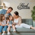 thumbnail image 2 of God Bless This Home Wall Decor - Letrero de metal rústico para casa de campo, entrada, sala de estar, cocina, comedor, 2 of 7