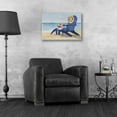 thumbnail image 3 of Epic Art 'Beach Chairs 2' by Stellar Design Studio, Acrylic Glass Wall Art, 24"x16", 3 of 3