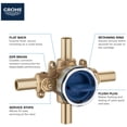 thumbnail image 4 of Grohe Grohsafe 35113000 Pressure Balance Rough-In Valve, 4 of 6
