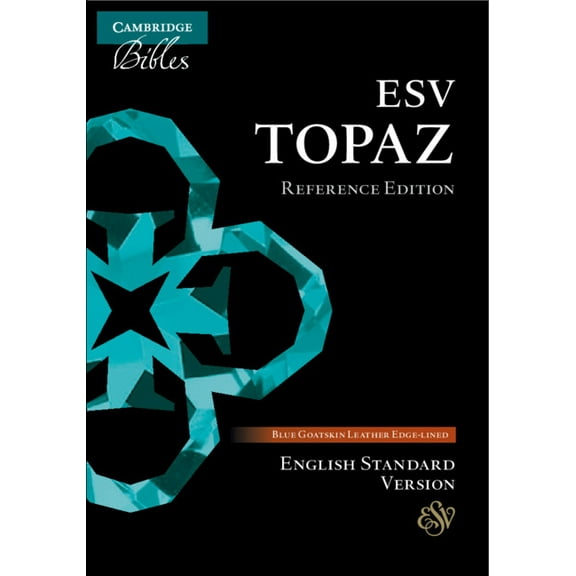 ESV Topaz Reference Bible, Dark Blue Goatskin Leather, Es676: Xrl, (Hardcover)