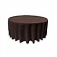 thumbnail image 3 of LA Linen TCpop120R-BrownP22 Polyester Poplin Tablecloth, Brown - 120 in. Round, 3 of 3