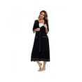 thumbnail image 7 of Women Zipper Robe Short Sleeve House Dress Full Length Sleepwear Duster Housecoat with Pockets, 7 of 7