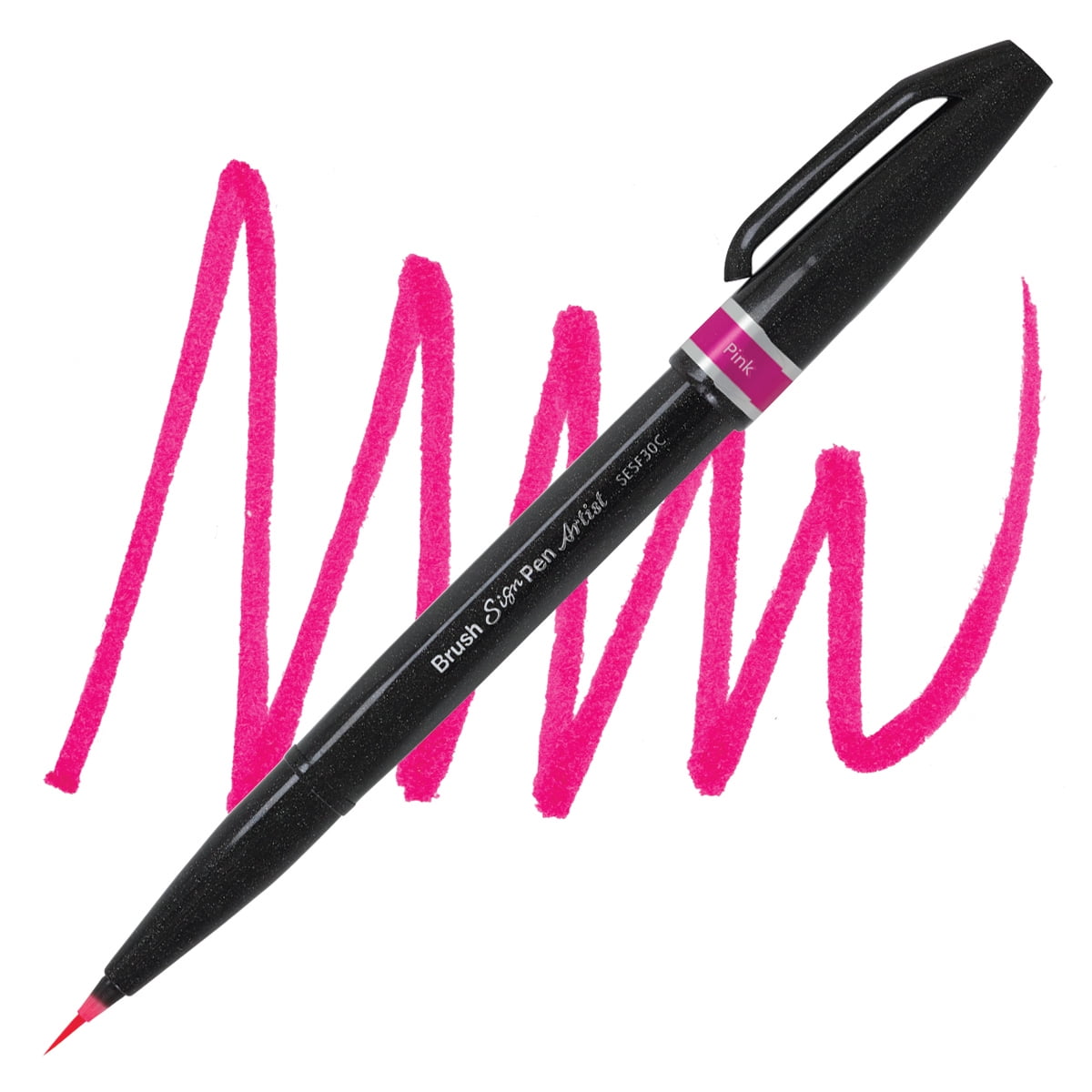 Pentel Arts Micro Brush Tip Sign Pen - Pink - Walmart.com - Walmart.com