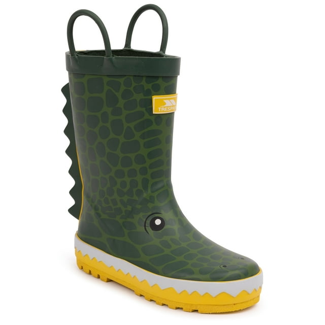 Trespass Unisex Kids Welly Boot Rain Shoe Pull-On Handles Character