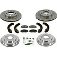 thumbnail image 2 of Fits 06-11 Civic DX LX Rotors Ceramic Pads Drum & Brake Shoes + Combi Kit 7Pc, 2 of 7