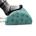 thumbnail image 5 of Abstract Foot Rest, Continuous Swirls Circle Elements Retro Traditional Fashion Pattern, Non-Slip Backing Ergonomic Memory Foam Leg Support for Office, Sea Blue and Pale Green, by Ambesonne, 5 of 5
