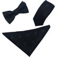 thumbnail image 1 of HAHDAXIA Ensemble 3 Pcs pour Hommes, Mode, Cravates Moulantes en Polyester, Nœud Papillon, Nœud Papillon, Poche, Carré, 1 of 4