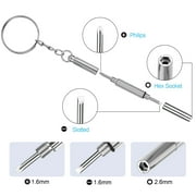 EEEkit Eyeglass Repair Kit, Eyeglass Screws Nose Pads, Precision Screwdriver Set with Tweezer, Repair Tool for Spectacles, Watch