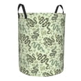 thumbnail image 2 of Balery Green Snake Round Laundry Basket with Handles Waterproof Freestanding Laundry Hamper for Clothes Toys in the Dorm and Family-, 2 of 8