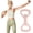pink, variant on Figure 8 Fitness Resistance Band - High Elasticity Non-Slip Exercise Bands for  , Arm Sculpting &  Exercise |, Workouts, /Travel Gym