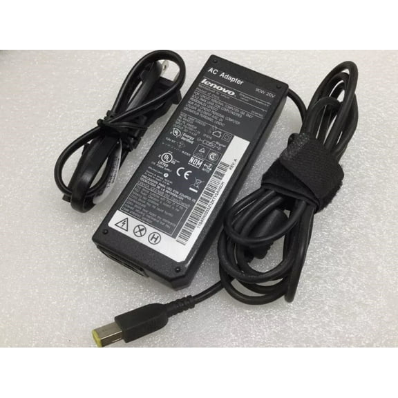 Pre-Owned Genuine Lenovo 90W 20V 4.5A Laptop Charger AC Power Adapter Square Tip ThinkPad