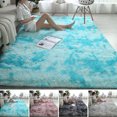 thumbnail image 3 of YAOMOBB Modern Area Rug Modern Fluffy Tie Dye Rug Super Soft Non slip Shaggy Rug for Living Room and Bedroom, 3 of 7