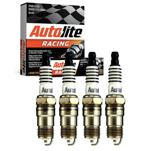 4 pc Autolite AR764 Racing Spark Plugs for 2238 Ignition Wire Secondary