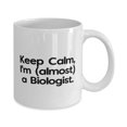 thumbnail image 2 of Joke Biologist 11oz Mug, Keep Calm, I'm (almost) a Biologist, Present For Coworkers, Brilliant Gifts From Colleagues, Biologist gifts, Perfect gifts for biologists, Gifts for biology lovers,, 2 of 2