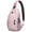 Cartoon Pig Sl, variant on Adorable Llama Sling Backpack, Cute Kawaii Alpaca Cartoon Print Crossbody Bag, Funny Llama Face Pattern for Outdoor Activities