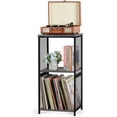 thumbnail image 4 of Record Player Stand Vinyl Record Storage Holder End Table, Gray, 4 of 7