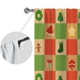 thumbnail image 3 of Goory 2PCS Rideaux de Luxe Décoration à la Maison Longs Rideaux de Noël Rod Fenêtre Rideaux Traitements Chambre Style-B W: 51 "x H: 83", 3 of 6
