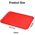 thumbnail image 2 of shiyou-Fast Food Tray,Colorful Rectangular Cafeteria Tray,Stackable Activity Tray Crafts Organizer Tray Serving Tray Jewelry Tray,Rectangular Serving Platter for Party, Home, School (Red), 2 of 4