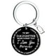 thumbnail image 1 of Llaveros para mujer, llavero de billetera, llavero de auto, lindo llavero DIY para mi hija, llavero de acero inoxidable negro con apellido de 26 letras, 2,5 cm, decoraciones de moda, 1 of 3