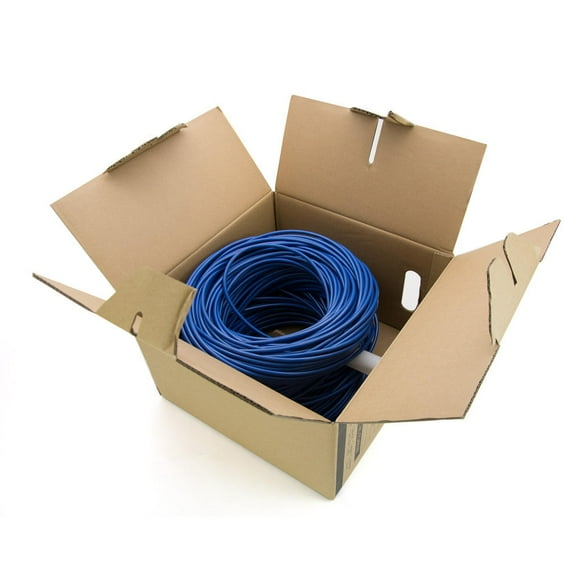 PrimeCables 500ft Cat6 Ethernet Cable 23AWG*4P Bare Copper 550MHz UTP In-Wall Rated CM