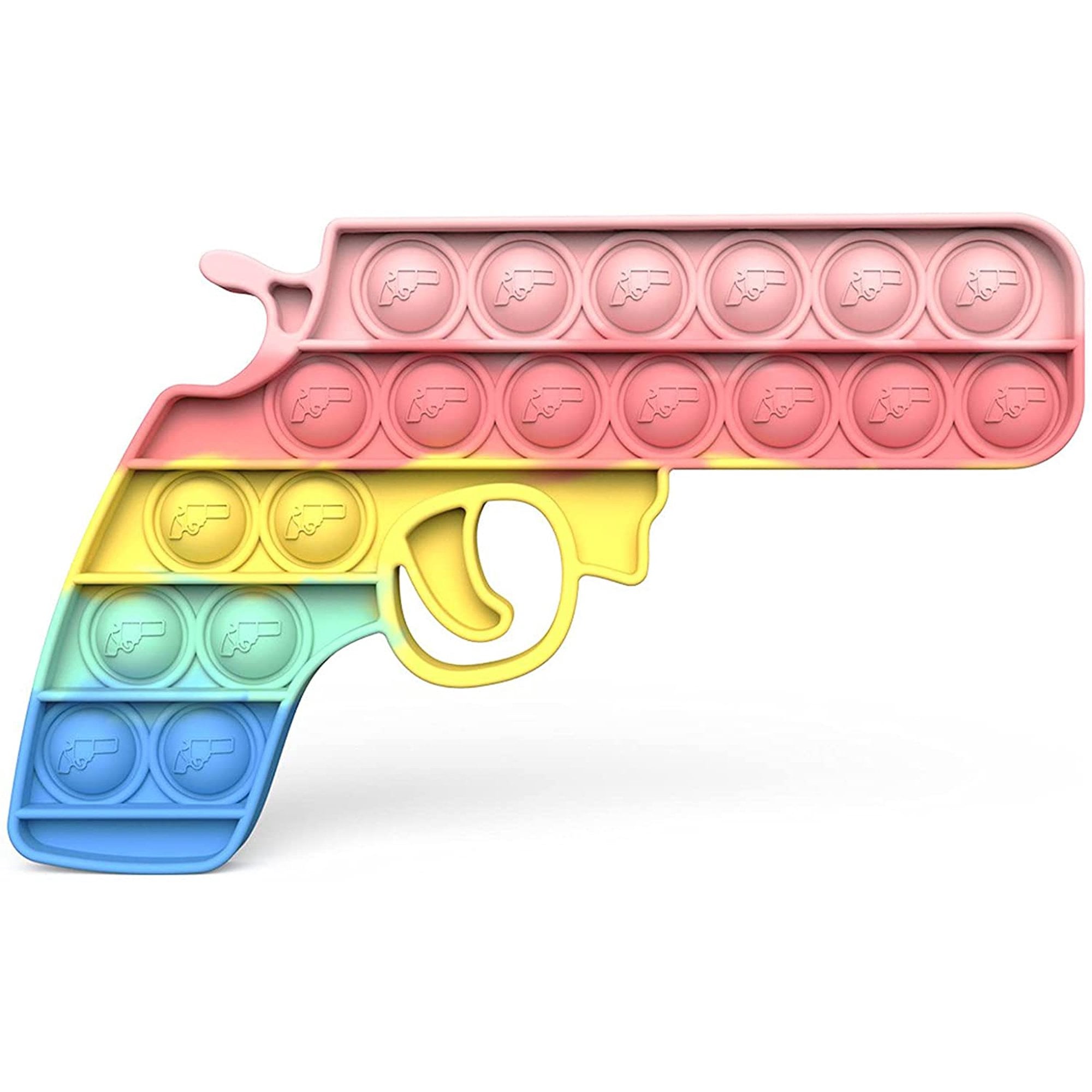 Rainbow Gun Fidget Toy with Pop Sound Horse Push Bubbles Poppers School  Party Games Toys Crafts Gift for Kids Girls Boys Popping Sensory Toy Autism  Stress Reliever(1 Pack Rainbow Gun) 